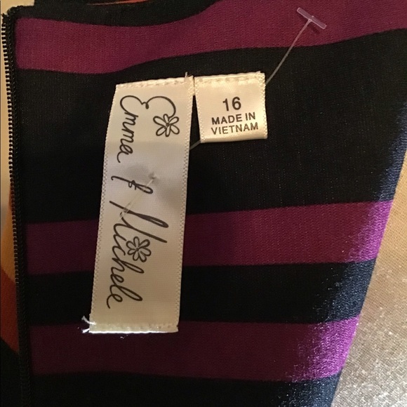 Women’s size 16 Emma Michele sleeveless dress with belt - Picture 7 of 12